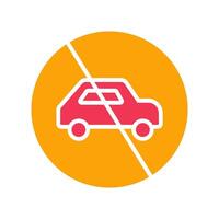 Prohibited Sign Icon Design vector