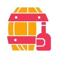 Wine Barrel Icon Design vector