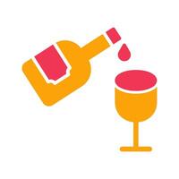 Wine Pouring Icon Design vector