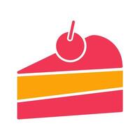Cake Slice Icon Design vector