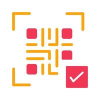 QR Code Link Icon Design vector