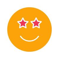 Star-Struck Icon Design vector