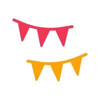 Streamers Icon Design vector