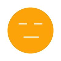 Neutral Face Icon Design vector