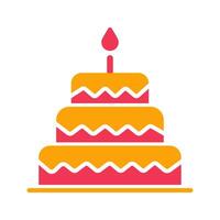 Cake Topper Icon Design vector