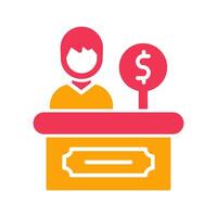 Cashier Icon Design vector