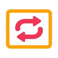 Repeat Button Icon Design vector