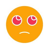Face with Rolling Eyes Icon Design vector