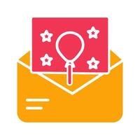 Party Invitation Icon Design vector