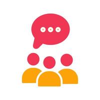 Group Chat Icon Design vector