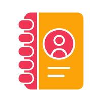 Contact List Icon Design vector