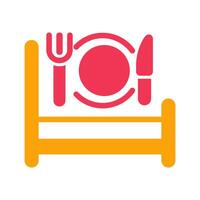 Breakfast in Bed Icon Design vector