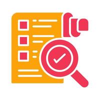 Profile Evaluation Icon Design vector