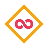 Infinity Sign Icon Design vector