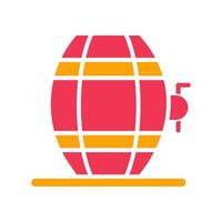 Wine Barrel Rack Icon Design vector