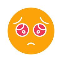 Pleading Face Icon Design vector