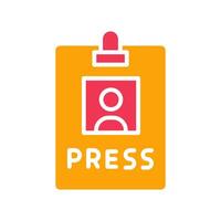 Press Pass Icon Design vector