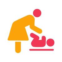 Changing Table Icon Design vector