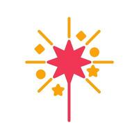 Sparklers Icon Design vector