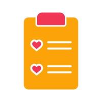 Wishlist Icon Design vector