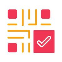 QR Code Checkout Icon Design vector