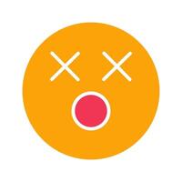 Dizzy Face Icon Design vector