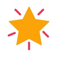 Glowing Star Icon Design vector
