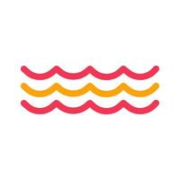 Water Wave Icon Design vector