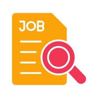 Job Search Icon Design vector