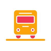 Oncoming Bus Icon Design vector