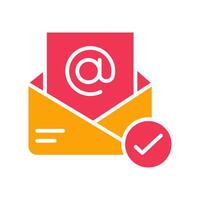 Registered Mail Icon Design vector