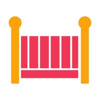 Nursery Cots Icon Design vector