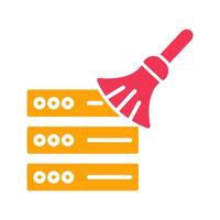 Data Cleaning Icon Design vector