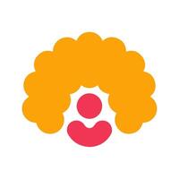 Clown Wig Icon Design vector