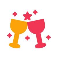 Wine Party Icon Design vector