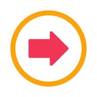Right Arrow Icon Design vector