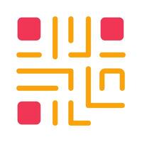 QR Code Icon Design vector