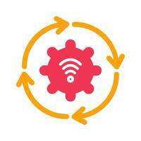 Automated Process Icon Design vector