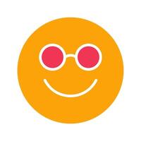 Nerd Face Icon Design vector