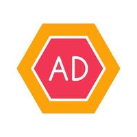 Ad Blocker Icon Design vector