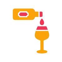 Wine Poured Icon Design vector
