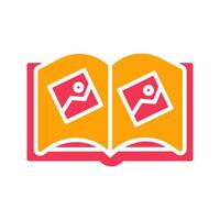 Memory Book Icon Design vector