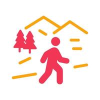 Nature Walk Icon Design vector