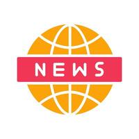 News Globe Icon Design vector