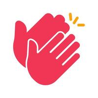 Clapping Hands Icon Design vector