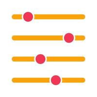 Filtering Icon Design vector