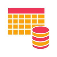 Table Data Icon Design vector