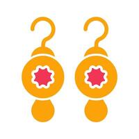 Earrings Icon Design vector