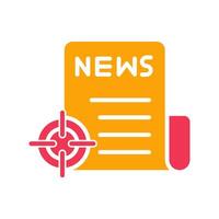 News Scoop Icon Design vector