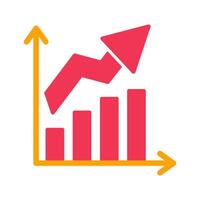 Growth Chart Icon Design vector